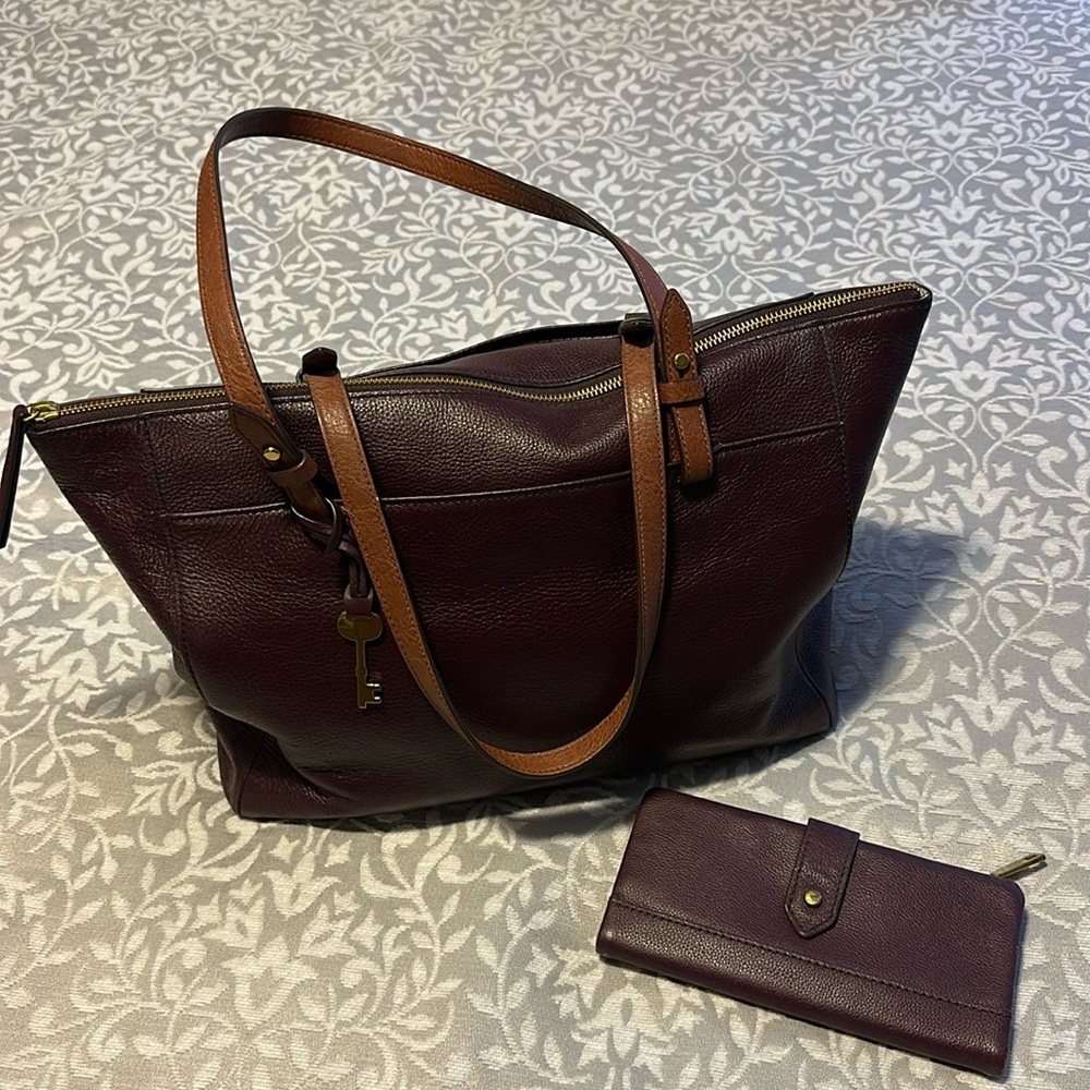 Fossil Rachel Tote & Lainie Clutch